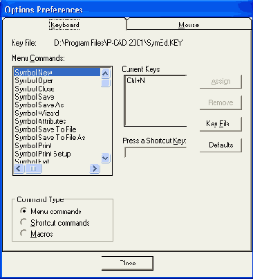 Закладка Symbol окна Part Properties